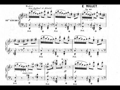 Eugène Nollet - Ètude No.12 \\ from 15 Études mélodiques, Op.43
