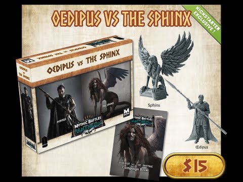 The Purge: # 1597 Mythic Battles: Pantheon - Oediups Vs. the Sphinx: A very good two player mini campaign and fantastic miniatures, but is it enough?