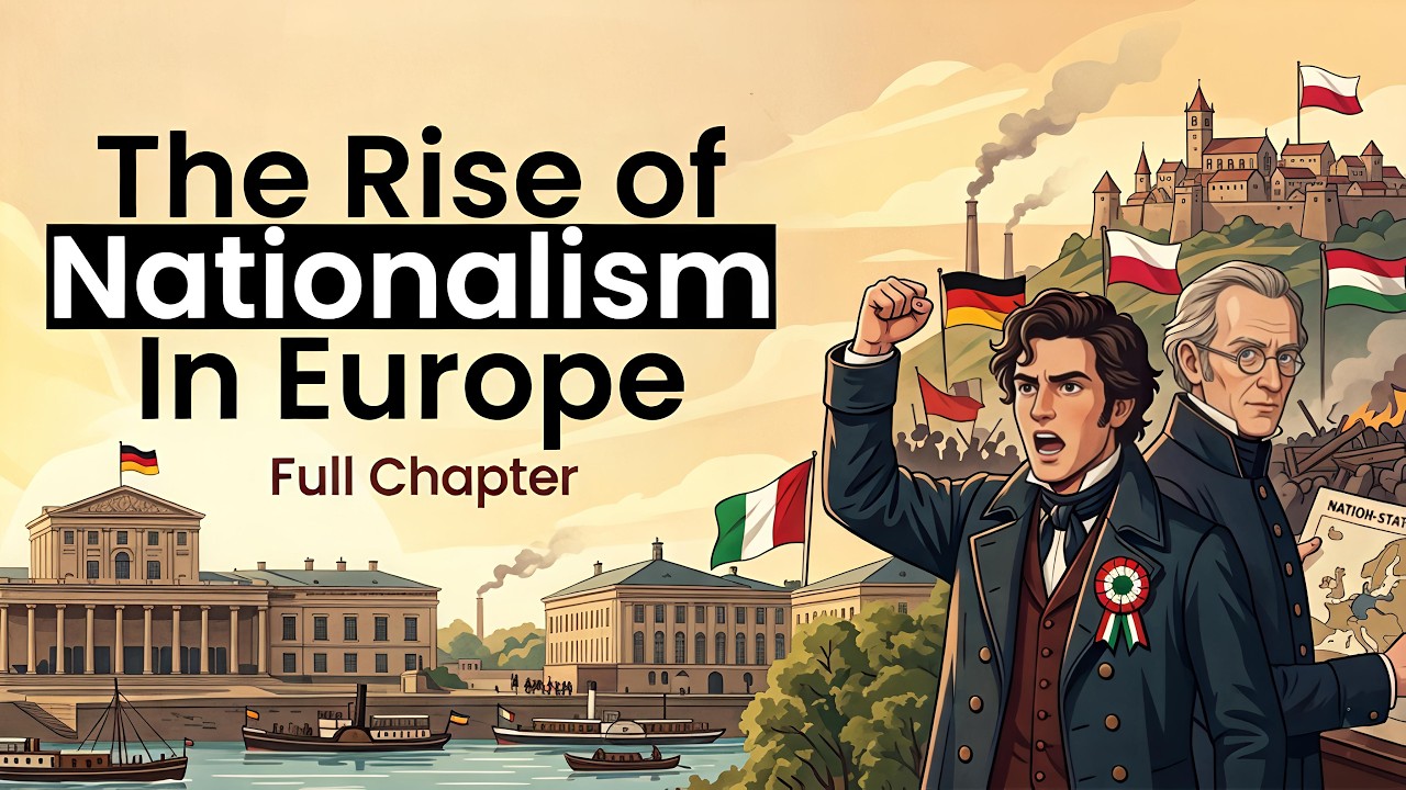 Thumbnail for The Rise of Nationalism in Europe Class 10 History CH 1 | Full chapter in animation