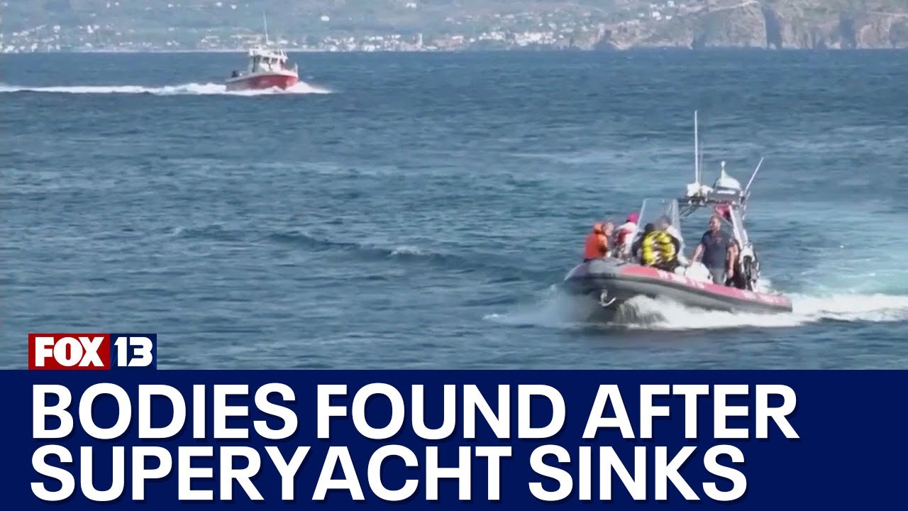 Multiple bodies found after superyacht sinks in Sicily | FOX 13 Seattle
