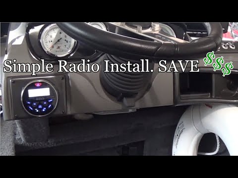Easy DIY Boss Radio Install On a Boat. Save Money $$$