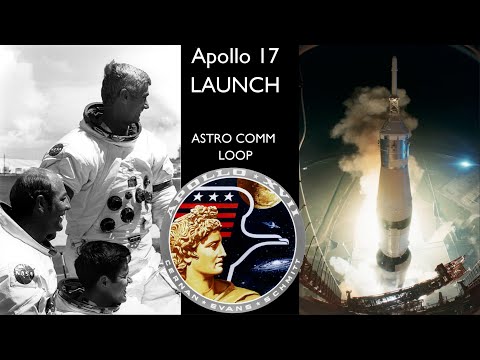 Apollo 17 Complete Countdown & Launch (Astro Comm Loop)