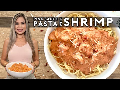 PINK SAUCE PASTA WITH SHRIMP