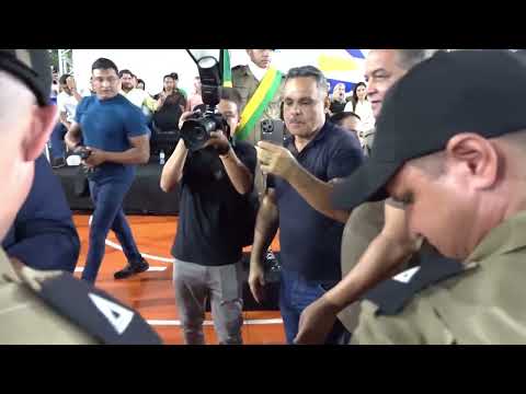 Wanderlei , Amelio Cayres e Senador Eduardo Gomes, em Palmeirópolis