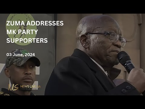 ZUMA ADDRESSES MK PARTY SUPPORTERS OUTSIDE THE ELECTORAL COURT