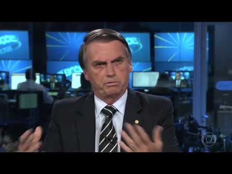 Jair Bolsonaro (PSL) é entrevistado no Jornal Nacional