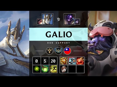 Galio Support vs Alistar - TW Challenger Patch 25.17