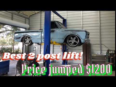 2 post car lift review. Auto lift AL2-9K-ACX 9000 LB. Asymmetric 2 post car lift
