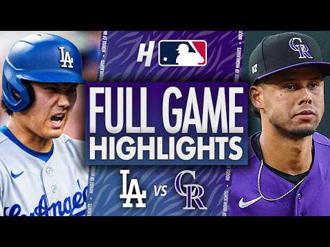 ロサンゼルス・ドジャース対コロラド・ロッキーズ - 試合フルハイライト 🔥 2026年8月19日 MLBシーズン (Los Angeles Dodgers vs Colorado Rockies - FULL GAME HIGHLIGHTS 🔥 August 19, 2026 MLB Season)