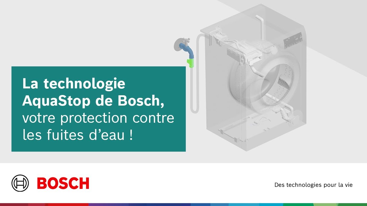Tuyau d'arrivée eau Aquastop Bosch lave-vaisselle Bosch