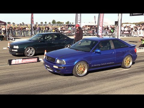 910HP Audi S2 vs 900HP Porsche 991 Turbo S vs 650HP Audi S2