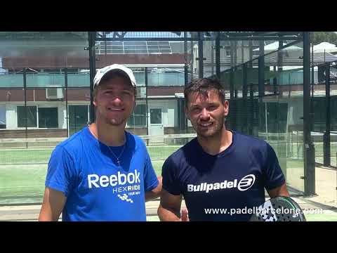 Micael en stage de padel à Barcelone