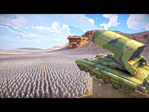 TOS -1 Rocket Launcher vs. One Piece Zombies - EPIC Clash of Creatures and Machines! UEBS 2