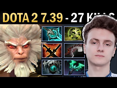 Monkey King Gameplay Miracle with 26 Kills and Corrosion - Dota 7.39