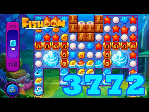 Fishdom Level 3772 HD Walkthrough | 3 - match puzzle game | gameplay | android | GameGo Game | IOS