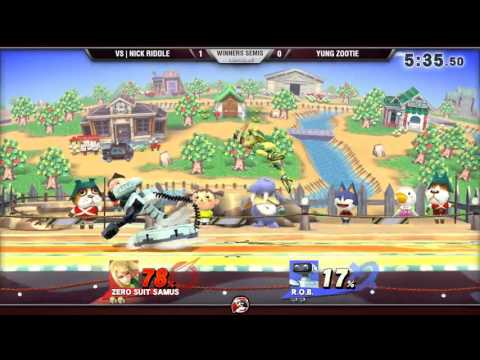 VS Weekly 3/24/16 - Winners Semis - NickRiddle (ZSS) vs. Yung Zootie (ROB) - Smash 4