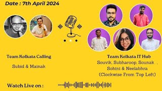 YouTube thumbnail for Hello Kolkata! | Ep.#14 | ft. Team Kolkata IT Hub (Souvik, Sounak, Subharoop, Sohini & Neelabhra)