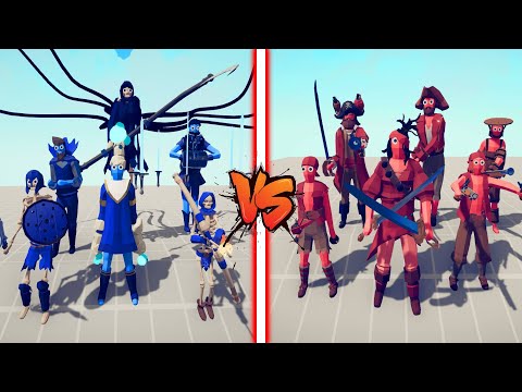 SPOOKY TEAM VS PIRATE TEAM | Totally Accurate Battle Simulator TABS
