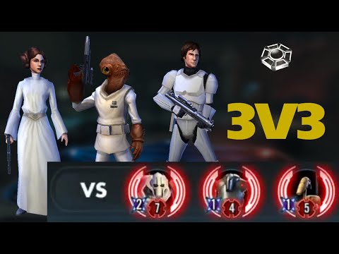 Ackbar Omicron vs r7 General Grievous | 3v3 Grand Arena | swgoh