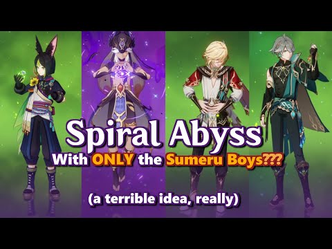 Can You Clear the Spiral Abyss with ONLY the Sumeru TCG Game Night Boys?