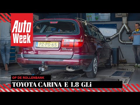 Toyota Carina E 1.8 GLi - Op de rollenbank
