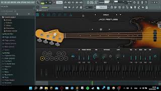 Video thumbnail for testing the ample bass jaco fretless by Dzakwana