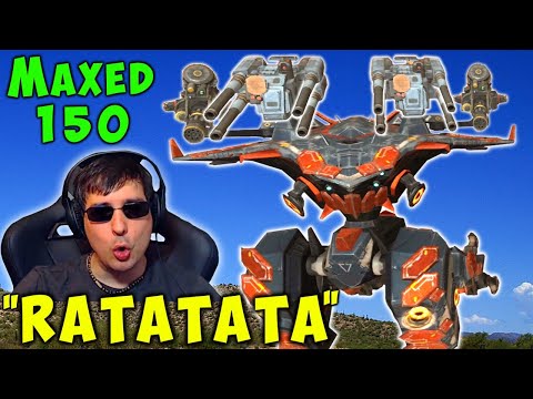 NEW Machinegun AO MING MAXED Titan Live Gameplay - War Robots 5.6 WR