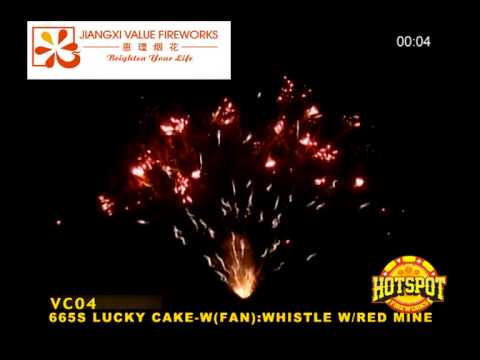 665S LUCKY CAKE-W(FAN):WHISTLE W/RED MINE