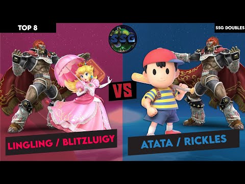 Top 8 LSF LingLing / Blitzluigy (Peach / Mega Man) vs ATATA / Rickles (Ganon Ness) (SSG Doubles)