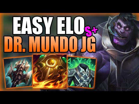 THIS BUILD TURNS DR. MUNDO JUNGLE INTO AN S+ CARRY FOR EASY ELO!  Best build/Runes League of Legends