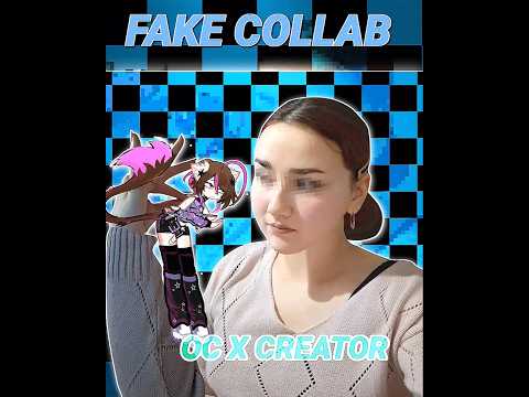 OC X CREATOR😨✨️FAKE COLLAB W ME🤫⁉️🙇‍♀️#gacha #shorts #gachaclub #oc #gachalife