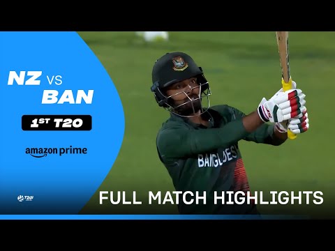 NZ vs BAN: 1st T20 - Cricket Highlights | Prime Video India