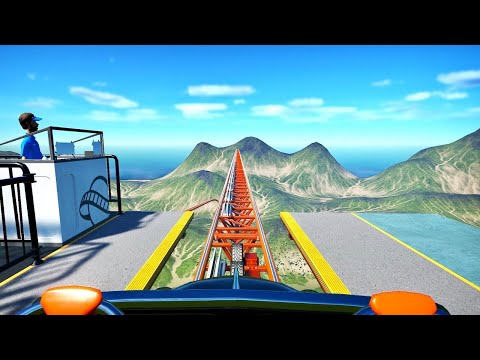 I built the Worlds FASTEST RollerCoaster, and people went on it!! (Planet Coaster Waterfall Ride)