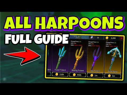 ALL HARPOONS in SPEAR FISHING Roblox - Every Stat Price and Rarity Explained