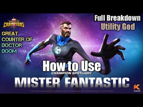 How to use Mister Fantastic |Abilities breakdown| Marvel Contest of Champions