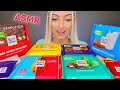 ASMR EATING CHOCOLATE RITTER SPORT CANDY BARS SWEET FOOD 초콜릿 디저트 DESSERT MUKBANG 먹방