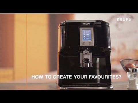 KRUPS EA850B - How to create your favourites