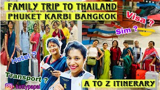 How to plan Phuket Krabi Bangkok trip with Family within 50k💸 | Thailand itinerary budget BREAKDOWN