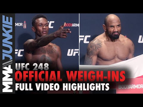 UFC 248 official weigh-in highlight