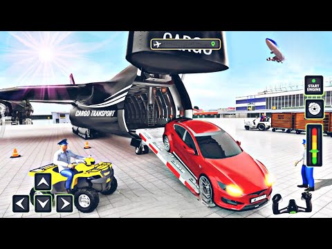 Airplane Pilot Car Transporter Simulator || Cargo Multi Trailer Transport Drive || Unique Games
