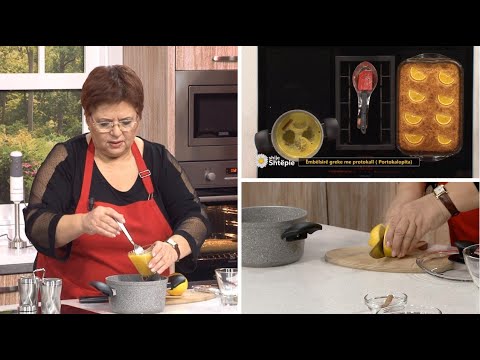 Video thumbnail: Portokalopita - Receta Greke me Portokall dhe Sherbet