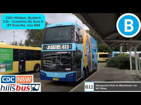 CDC Hillsbus: Bustech CDi - Cummins ISL Euro 6 (ZF EcoLife), m/o 898