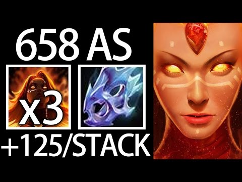 Max Speed 125% AS/Stack + MoonShard Pro Lina by Dota 2 MidOne