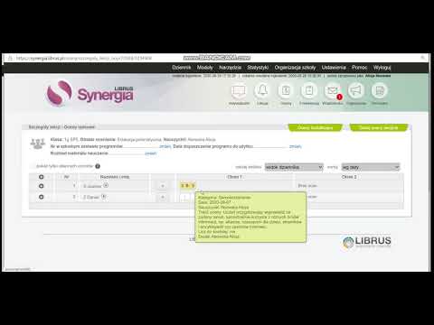 Librus Synergia - bieżąca ocena opisowa - edukacja wczesnoszkolna