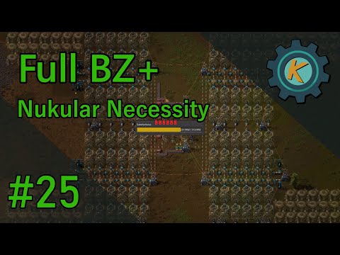 Factorio Full BZ+ #25 - Death Spiral & Nuclear Planning!