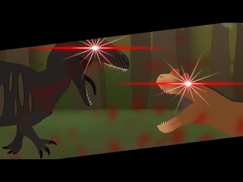 Allosaurus vs Ceratosaurus|Animation|Prehistoric Animation Fight[Stick Nodes Pro]