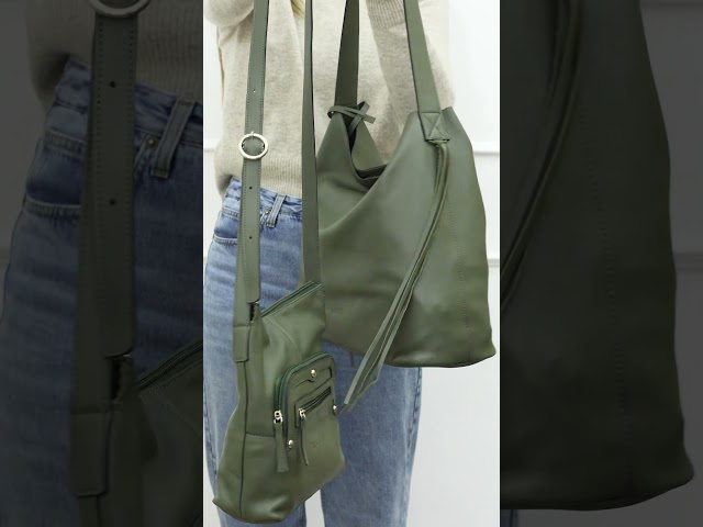 Vídeo relacionado con Gusti - Riñonera de cuero - Eskil - Bolso de cintura para mujer y hombre - Bolso de festival - Billetera - Cartera de cuero, Color negro., uno que es, Retro