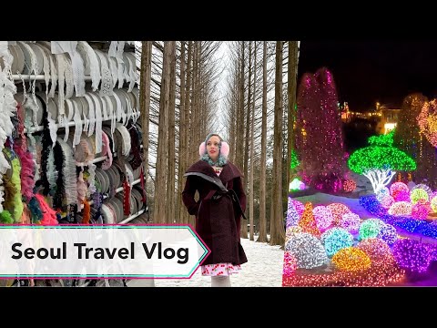 Mercado de Dongdaemun, Ilha Nami, Cafe Hopping e Festival de Luz | Seul Travel Vlog Coreia do Sul