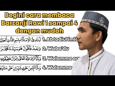 It turns out this is how to read Barzanji Rawi 1 to 4 easily