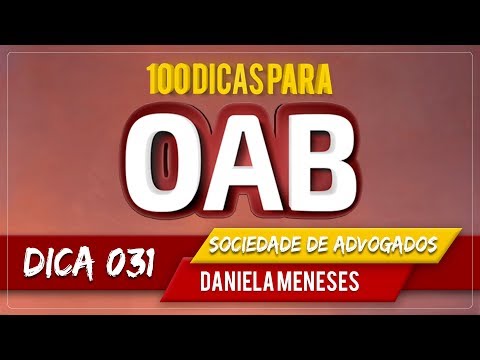 100 Dicas OAB - Sociedade de Advogados | Dica 31